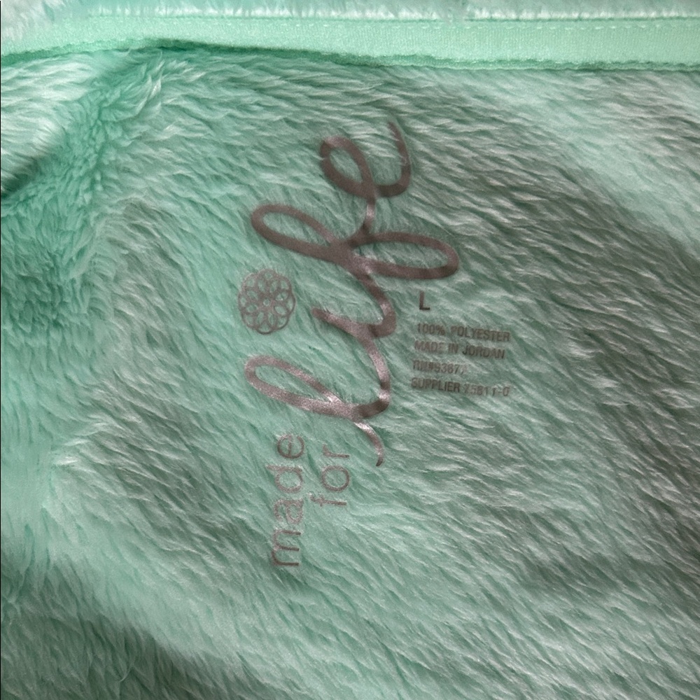 Mint Green Fleece Jacket - Picture 3 of 6